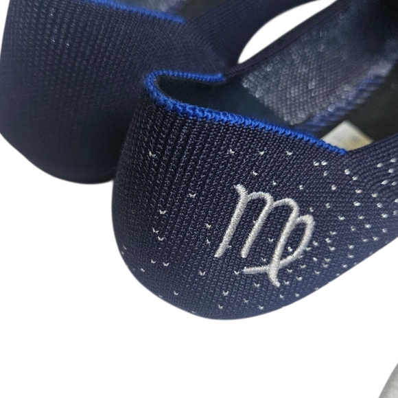 Rothy's Limited Edition Navy Blue Virgo Zodiac Flats Size 9.5 - Picture 7 of 11